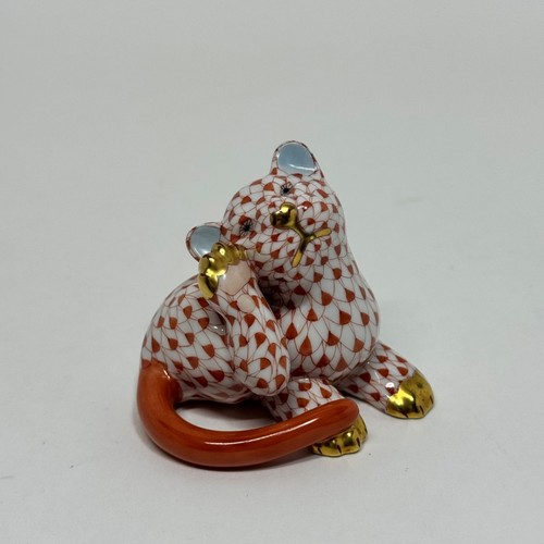 Herend tiger figurine fishnet - tiger,
