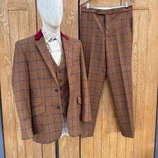 Men's Pure Wool 3 Piece Tweed
