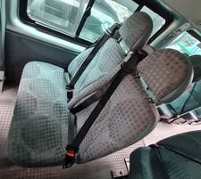 MK7 FORD TRANSIT MINIBUS REAR INDEPENDENT PASSENGER DOUBLE SEAT WITH SEATBELTS