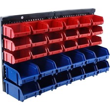 30 Bin Wall Mount Storage Rack