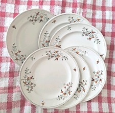 Vintage 30's Art Deco Dinner Plates by S.Ford & Co Burslem Ltd Lincoln Pottery 