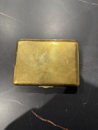 Vintage brass cigarette - vintage,