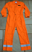 *NEW* XL UK MADE HI VIS ORANGE EMERGENCY WORKERS COVERALL overall boiler suit