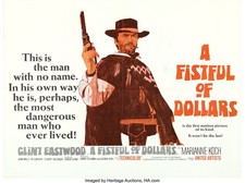 A Fistful of Dollars Clint Eastwood 35mm Film Cell strip very Rare var_b