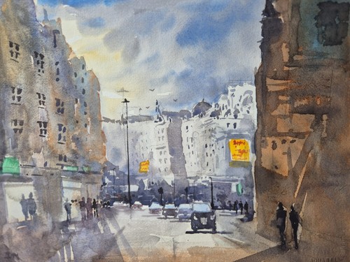 London street scene original - street,