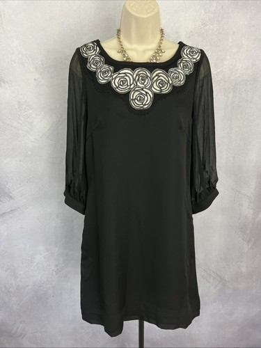 Kaliko black chiffon dress - chiffon,