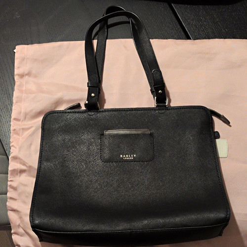 Radley black leather tote - radley,