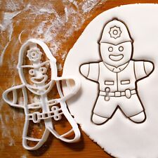 Police Constable Gingerbread cookie cutter - Bobby cop, custodian helmet, heroes