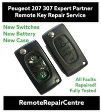 Repair Service for Peugeot Expert Partner 307 308 407 2 button remote key fob