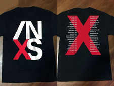 INXS X Factor Tour 1991 Concert Cotton Black All Size T Shirt BT356