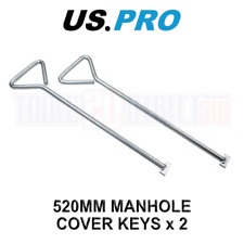 US PRO Tools 520MM T-End Manhole Cover Keys 2 Pack 2303