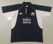 Rare Large Mens official SCOTLAND rugby union Cotton Canterbury shirt 2005-2007