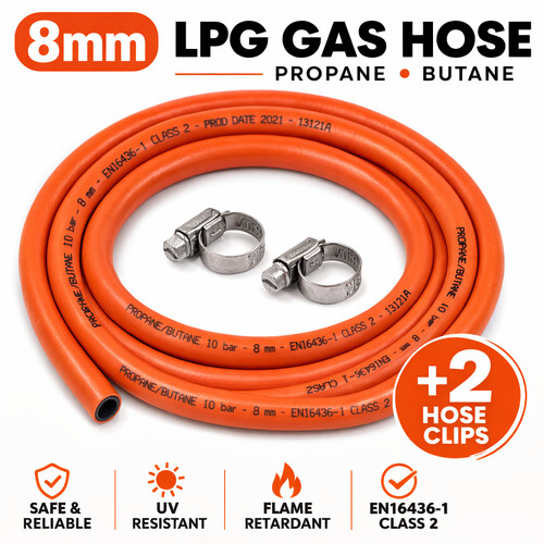 8mm lpg gas hose - lpg, propane