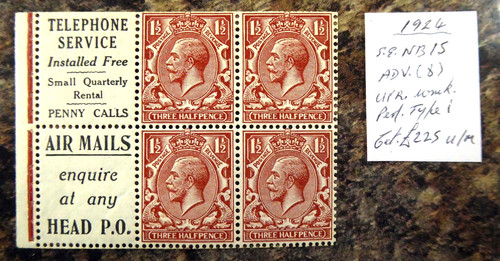 1924 1 d - -, booklet