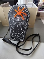 Coffin Shaped Crossbody Bag With Adjustable Strap