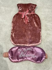 Primark Home Hot Water Bottle & Eye Mask Set - One Size - Pink 
