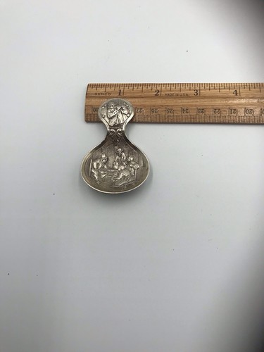 Silver dutch tea caddy spoon - dutch,
