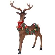 Resin Stag with Wreath