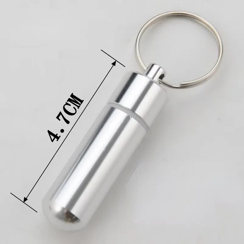 Waterproof aluminum pill box - aluminum,