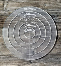 50mm-250mm circle acrylic 3mm router template(woodwork craft)