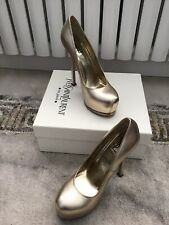 Yves St Laurent Tribute Gold Shoes Size 5.5 Fab!