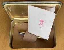 Rare WW1 Princess Mary 1914 Xmas Tin With Pencil & 1915 Victorious New Year Card