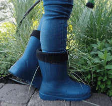 Thermal Man Rain Wellies Fishing Lightweight Forest Boot EVA Farming BLUE Shoes