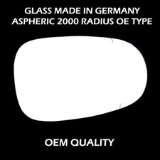 Fits Nissan AlMera 2000 - 2006 Wing Mirror Glass Wide Angle Right Hand Side.