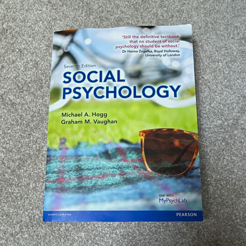 Pearson social psychology - psychology, 7th