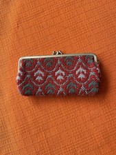 Beautiful Welsh Tapestry Vintage Coin Purse Brynkir Woolen Mill Made In Wales