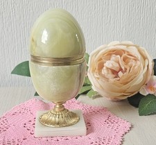 Vintage Onyx Mounted Egg