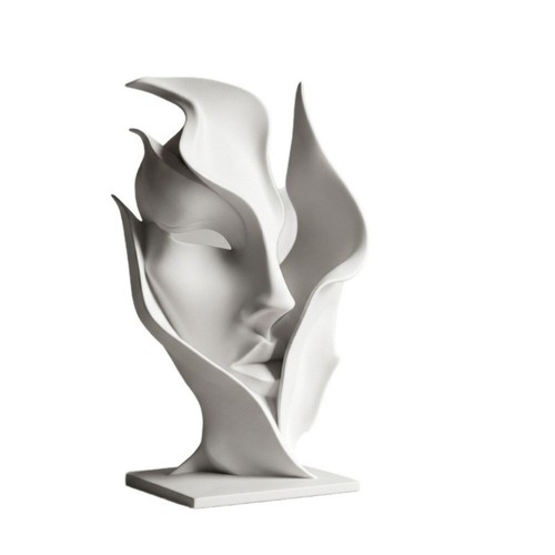 Decorative pla half - half, face