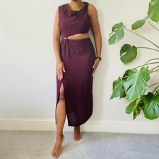 Zara Purple Midi Dress With