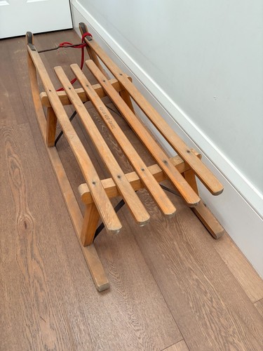 Vintage wood sledges - wood,