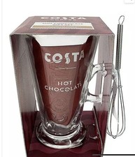 2 Costa Coffee Latte glasses