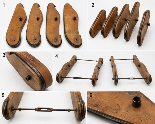 Vintage antique wooden sled - vintage,