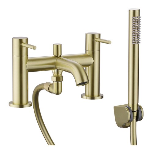 Brushed brass modern - brushed, round