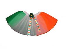 TUTU SKIRT IRISH FANCY DRESS GREEN WHITE GOLD ST PATRICKS DAY IRELAND HEN PARTY