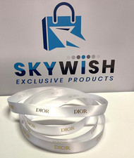 Authentic DIOR Ribbon White