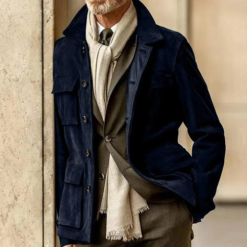 Field leather jacket for - field, men