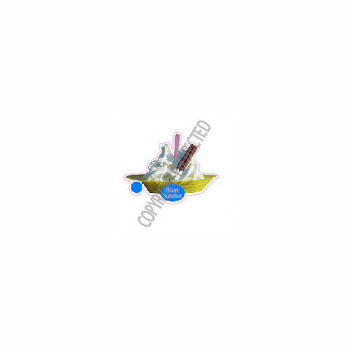 Ice cream van sticker - cream,