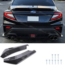 For Subaru Impreza WRX STI Carbon Rear Bumper Diffuser Splitter Spats Canards