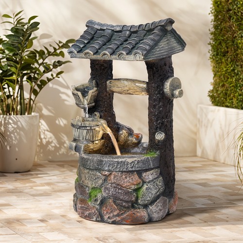 Solar powered garden wishing - powered,