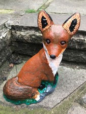 Vintage Fox Stone Garden Ornament fully restored to brighten your garden