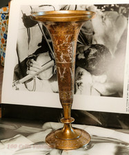 Vintage Indian engraved brass