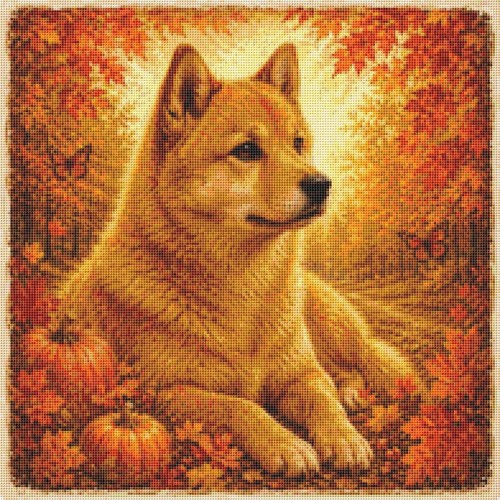 Finnish spitz puppy dog - dog, in