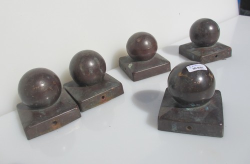 Vintage copper finial - post, cap