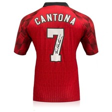 Eric Cantona Signed Manchester United 1996-1998 Home Football Shirt