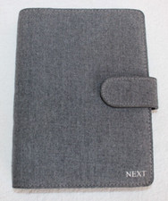 Vintage New NEXT Filofax Grey Fabric Cover A5 Personal Organiser Diary Inserts