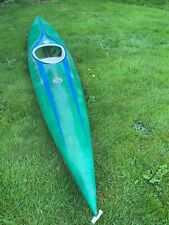 Vintage 70s Fibreglass KAYAK canoe approx 13' VGC